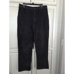 Ll Bean Corduroy Pants Comfort Waist Men's 35x30.5 Black Cords Fisherman Core